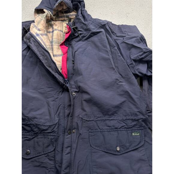 Woolrich 8377 Flannel Wool Lined Parka Jacket Hoodie Womens XL Long Sleeve - Picture 10 of 16